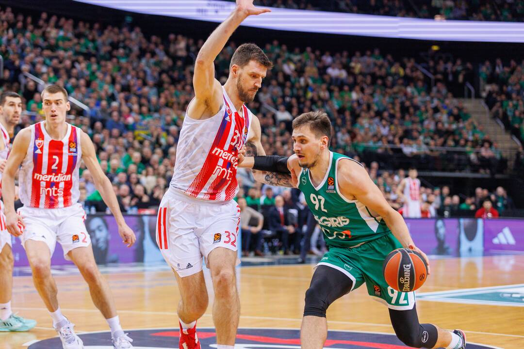 Eurolyga: Kauno „Žalgiris“ – Belgrado  „Crvena zvezda“ 71:66