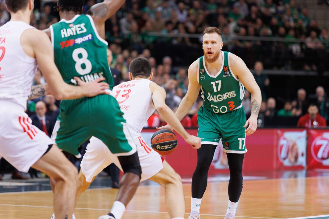 Eurolyga: Kauno „Žalgiris“ – Belgrado  „Crvena zvezda“ 71:66