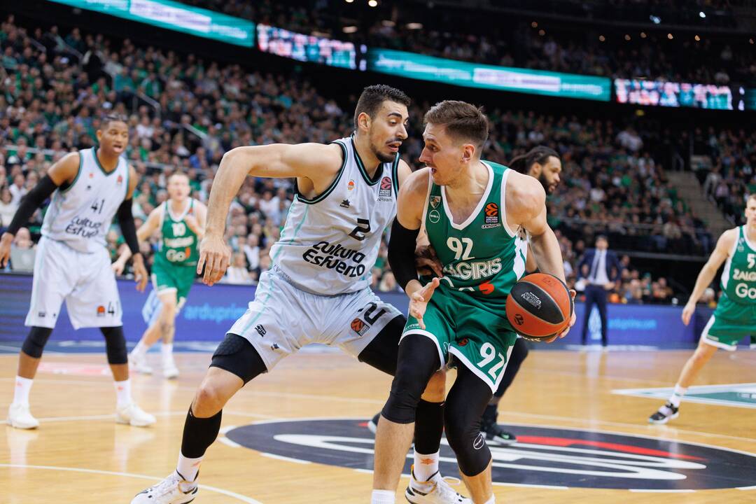 Eurolyga: Kauno „Žalgiris“ – Valensijos „Basket“ 95:74