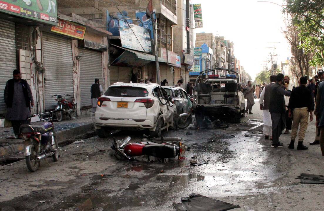 Pakistane per į policiją nukreiptą sprogimą žuvo 4, sužeisti 18 žmonių