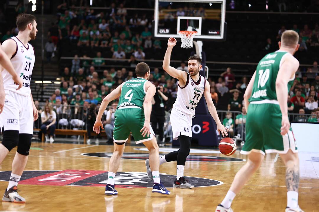 LKL pusfinalis: Kauno „Žalgiris“ – Panevėžio „Lietkabelis“ 66:67