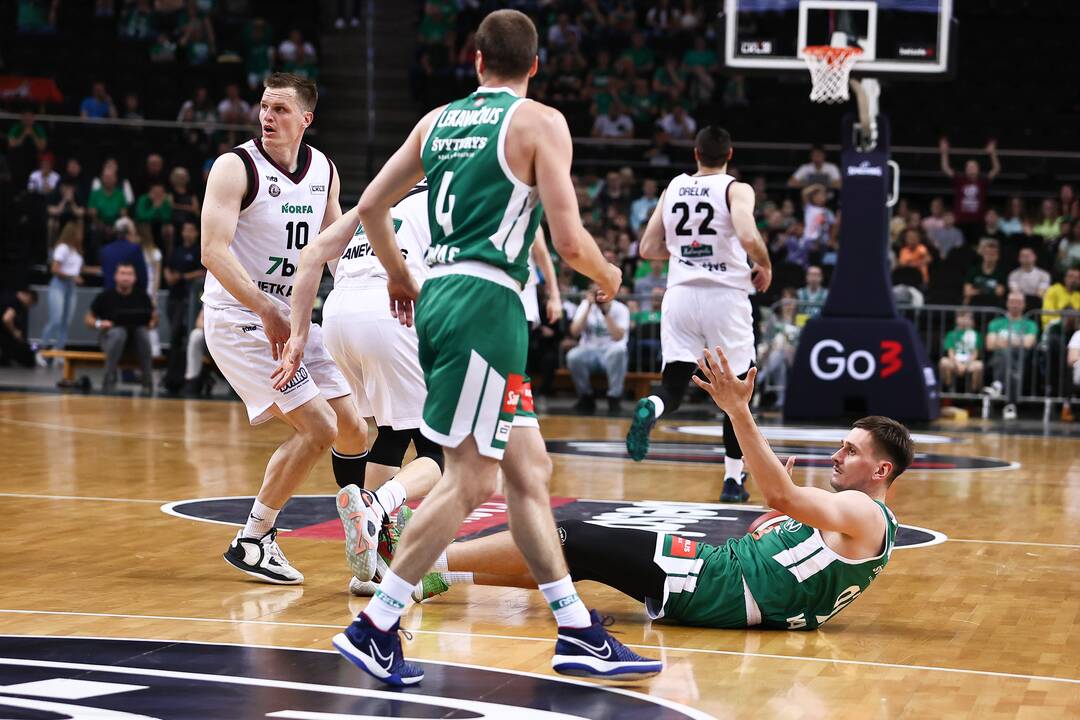 LKL pusfinalis: Kauno „Žalgiris“ – Panevėžio „Lietkabelis“ 66:67