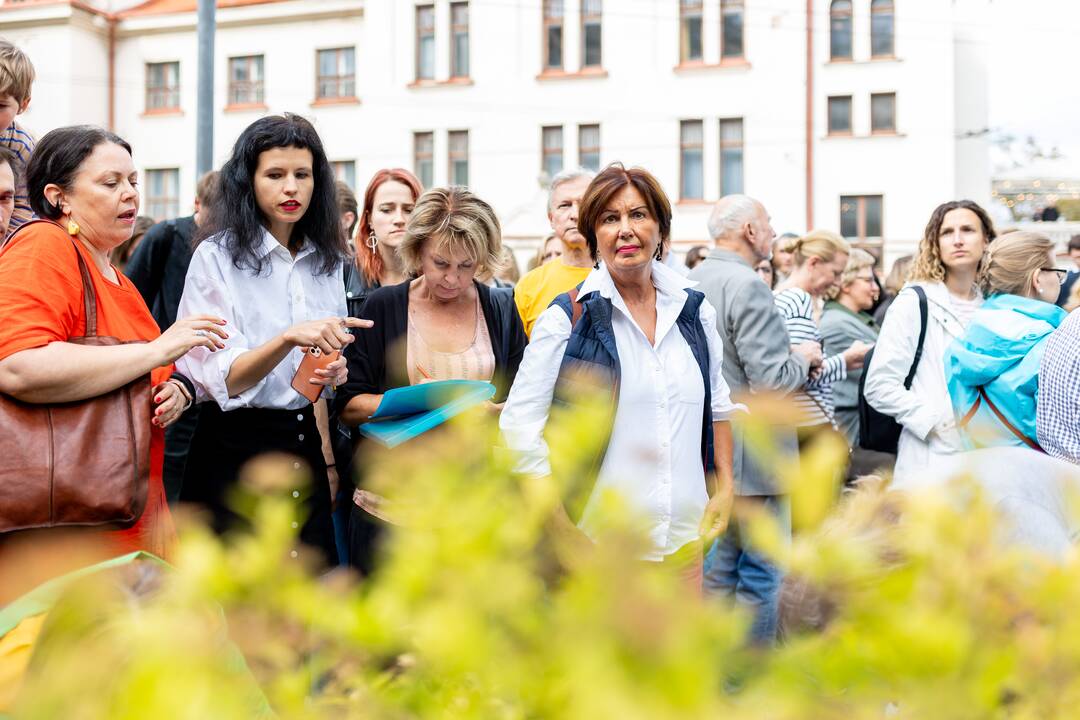 Protestas del medžių J. Basanavičiaus gatvėje