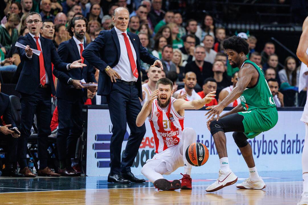 Eurolyga: Kauno „Žalgiris“  –  Belgrado „Crvena Zvezda“ 79:74