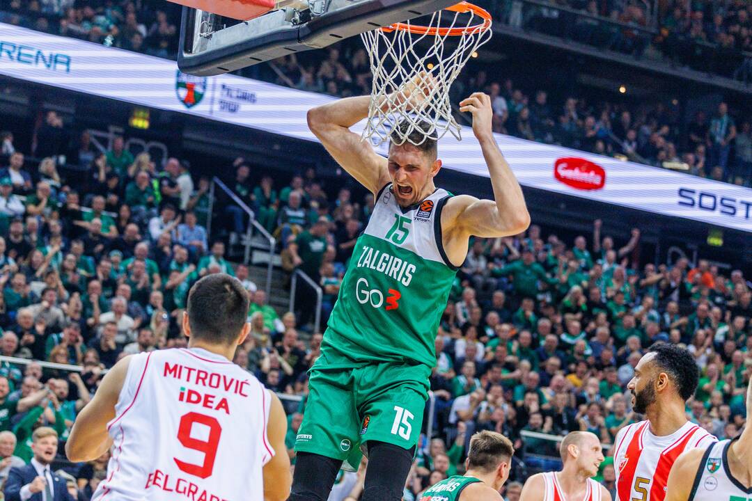 Eurolyga: Kauno „Žalgiris“  –  Belgrado „Crvena Zvezda“ 79:74