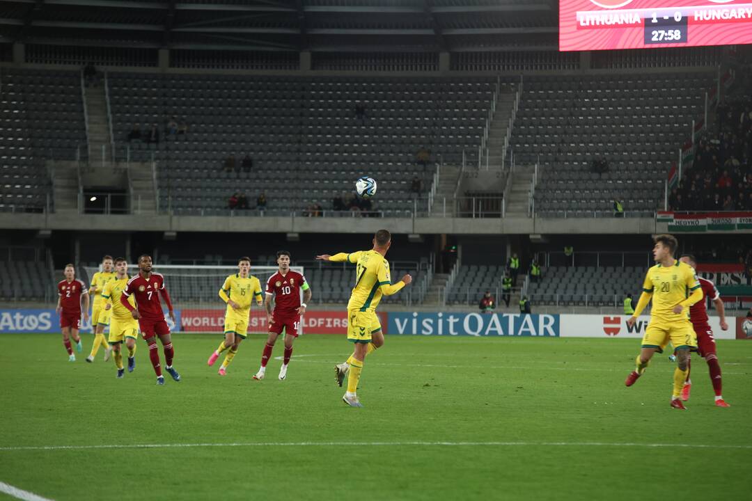 Europos futbolo čempionato atranka: Lietuva – Vengrija 2:2