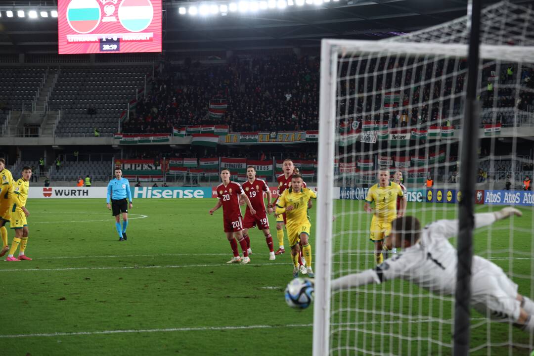 Europos futbolo čempionato atranka: Lietuva – Vengrija 2:2