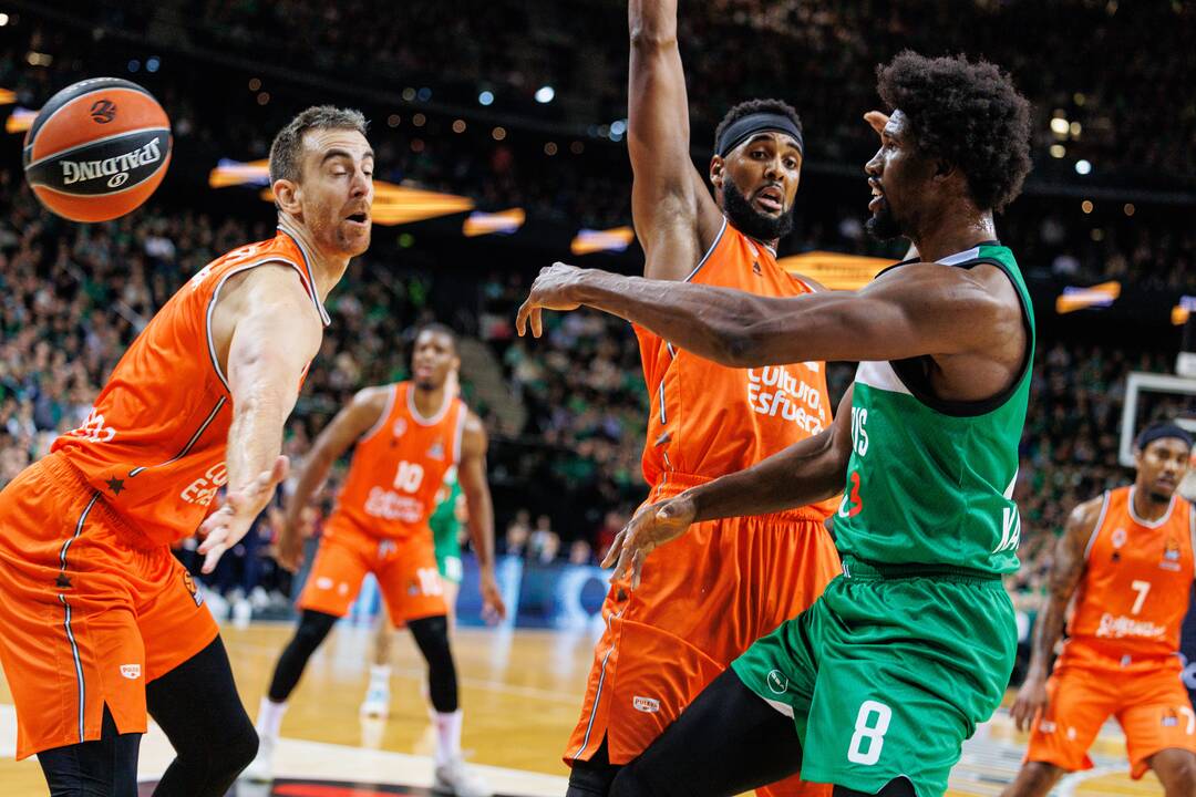 Eurolyga: Kauno „Žalgiris“  –  Valensijos „Basket“ 72:87
