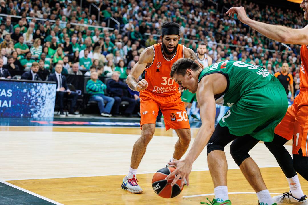 Eurolyga: Kauno „Žalgiris“  –  Valensijos „Basket“ 72:87