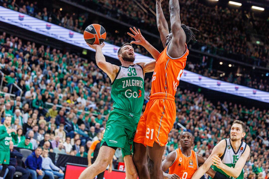 Eurolyga: Kauno „Žalgiris“  –  Valensijos „Basket“ 72:87