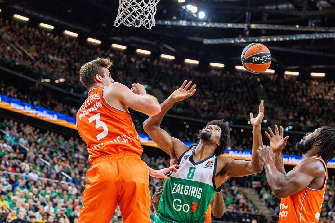 Eurolyga: Kauno „Žalgiris“  –  Valensijos „Basket“ 72:87