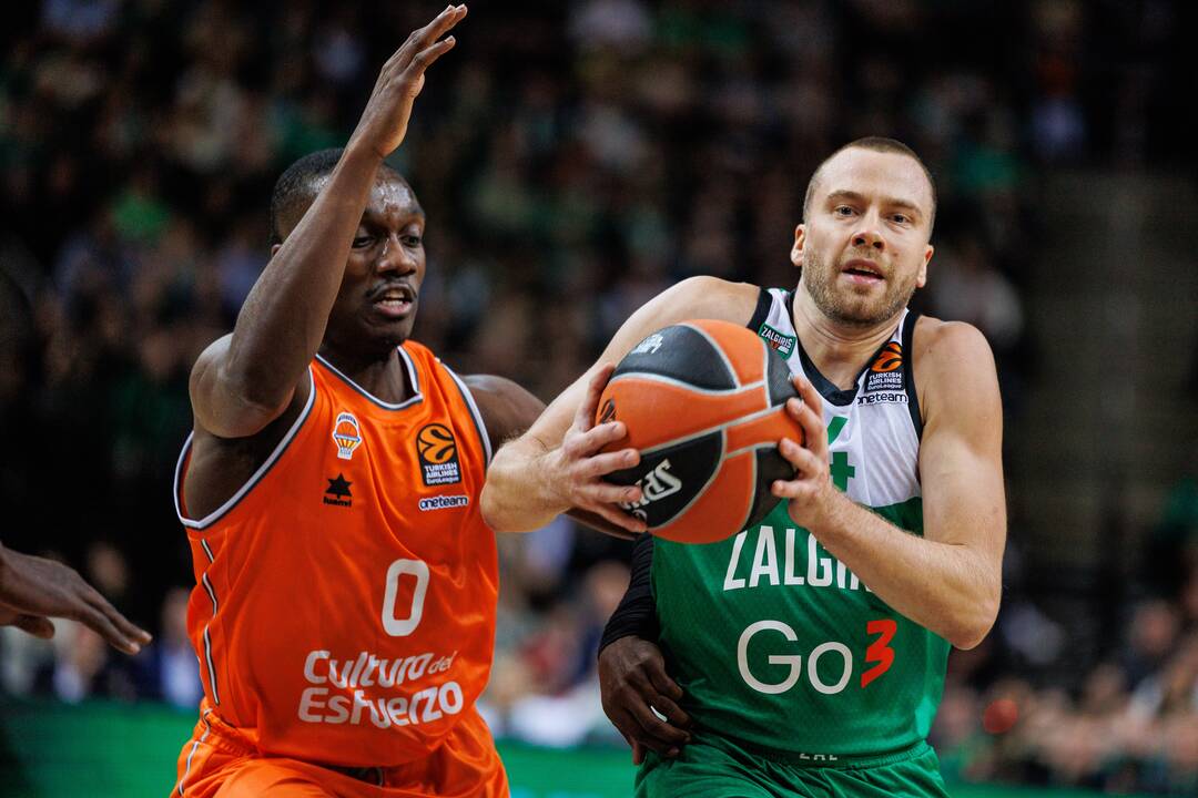 Eurolyga: Kauno „Žalgiris“  –  Valensijos „Basket“ 72:87