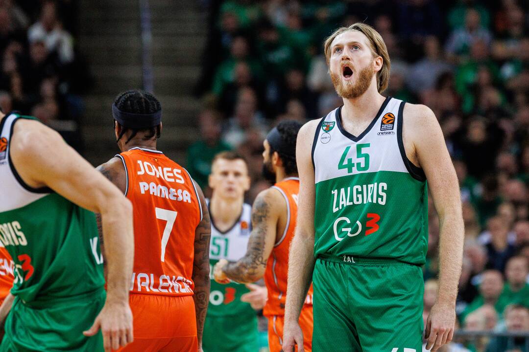 Eurolyga: Kauno „Žalgiris“  –  Valensijos „Basket“ 72:87