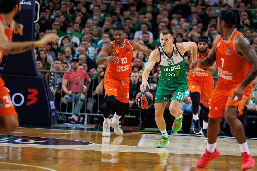 Eurolyga: Kauno „Žalgiris“  –  Valensijos „Basket“ 72:87