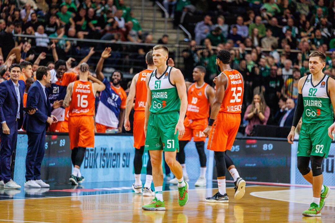 Eurolyga: Kauno „Žalgiris“  –  Valensijos „Basket“ 72:87