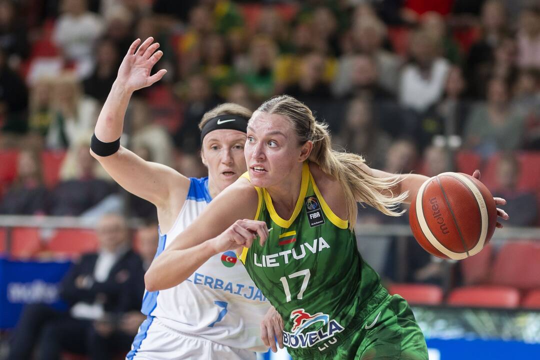 Europos moterų krepšinio čempionato atrankos rungtynės: Lietuva – Azerbaidžanas 99:62