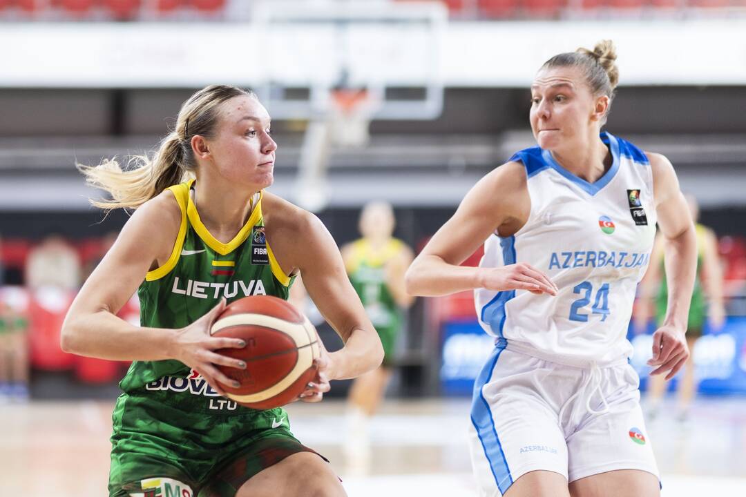 Europos moterų krepšinio čempionato atrankos rungtynės: Lietuva – Azerbaidžanas 99:62