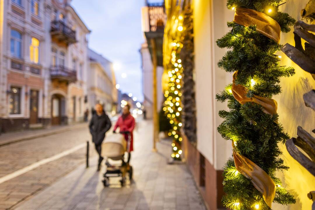 Vilnius pasipuošė šventėms