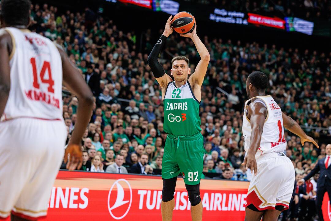 Eurolyga: Kauno „Žalgiris“  –  „Monaco“ 79:83