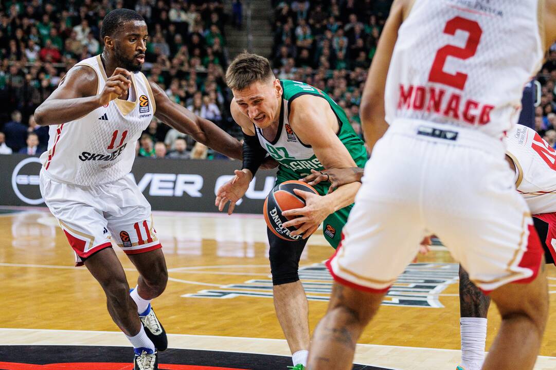 Eurolyga: Kauno „Žalgiris“  –  „Monaco“ 79:83