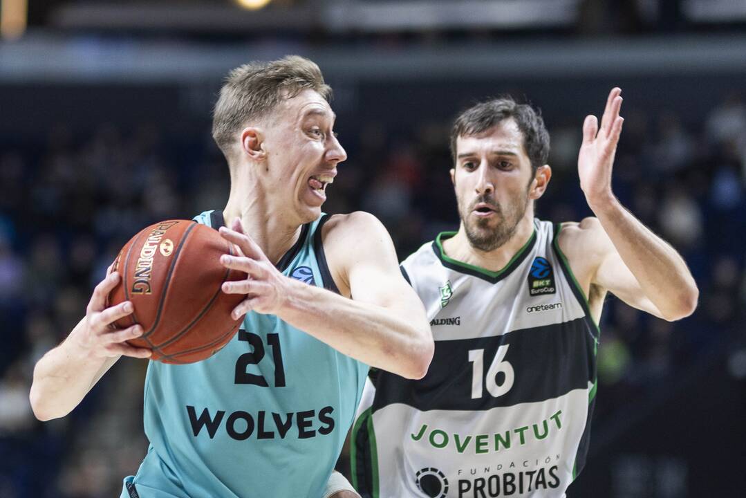 Europos taurė: Vilniaus „Wolves“ – Badalonos „Joventut“ 79:94