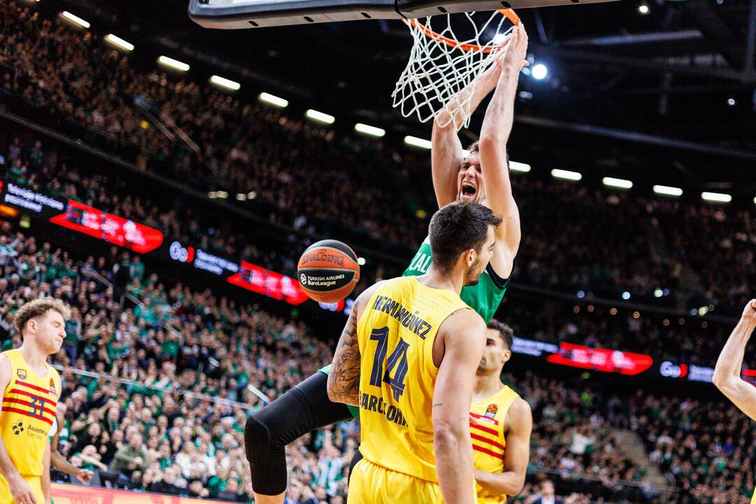 Eurolyga: Kauno „Žalgiris“  –  „Barcelona“ 80:85