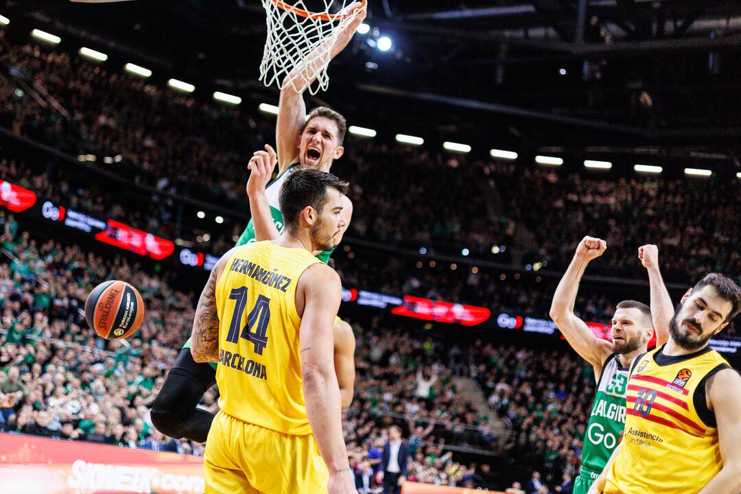 Eurolyga: Kauno „Žalgiris“  –  „Barcelona“ 80:85