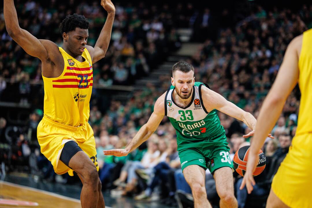 Eurolyga: Kauno „Žalgiris“  –  „Barcelona“ 80:85