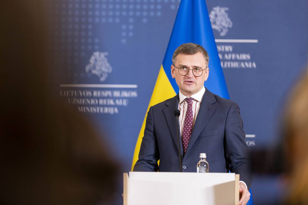 G. Landsbergio, Estijos, Latvijos, Prancūzijos bei Ukrainos ministrų spaudos konferencija