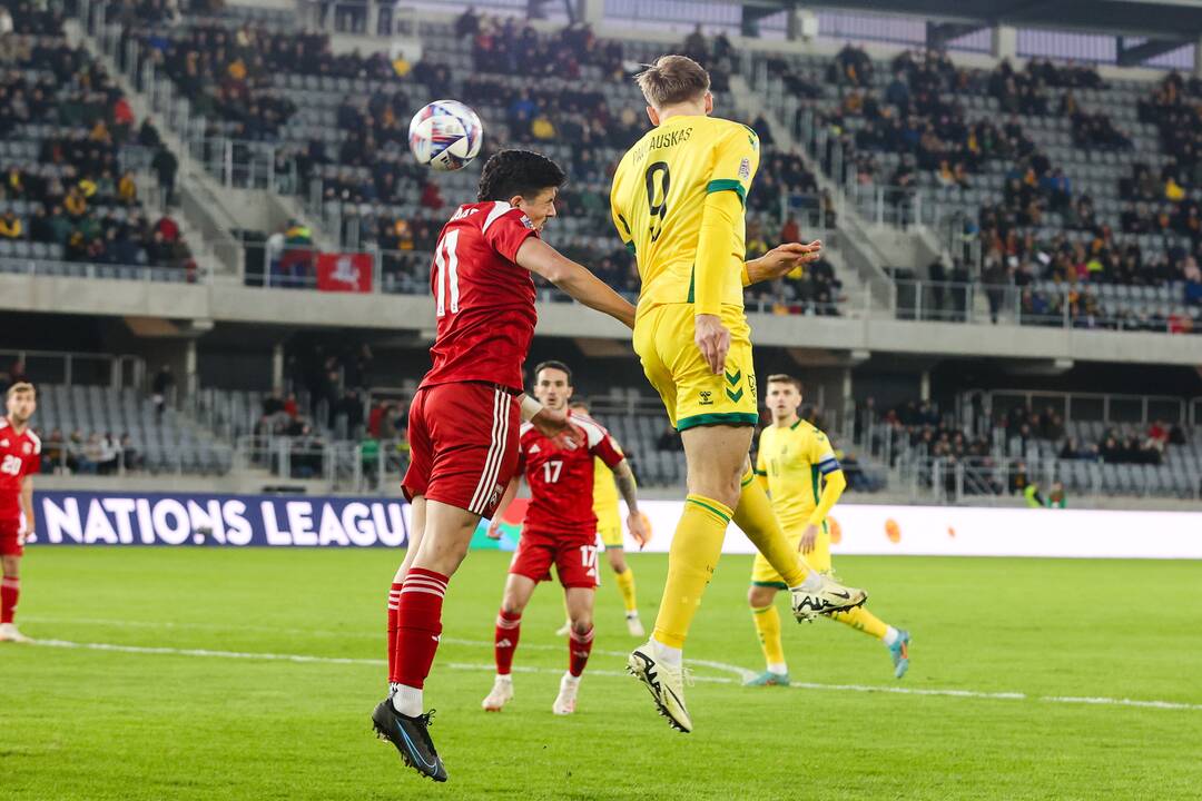 UEFA Tautų lygos rungtynės: Lietuva – Gibraltaras 1:0