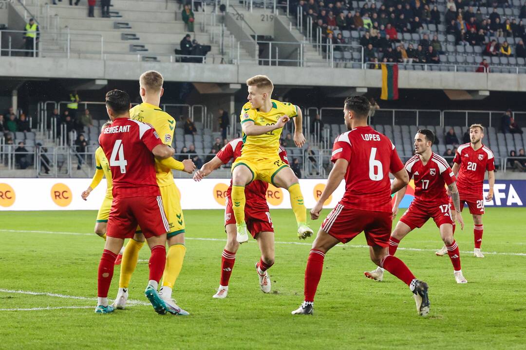 UEFA Tautų lygos rungtynės: Lietuva – Gibraltaras 1:0