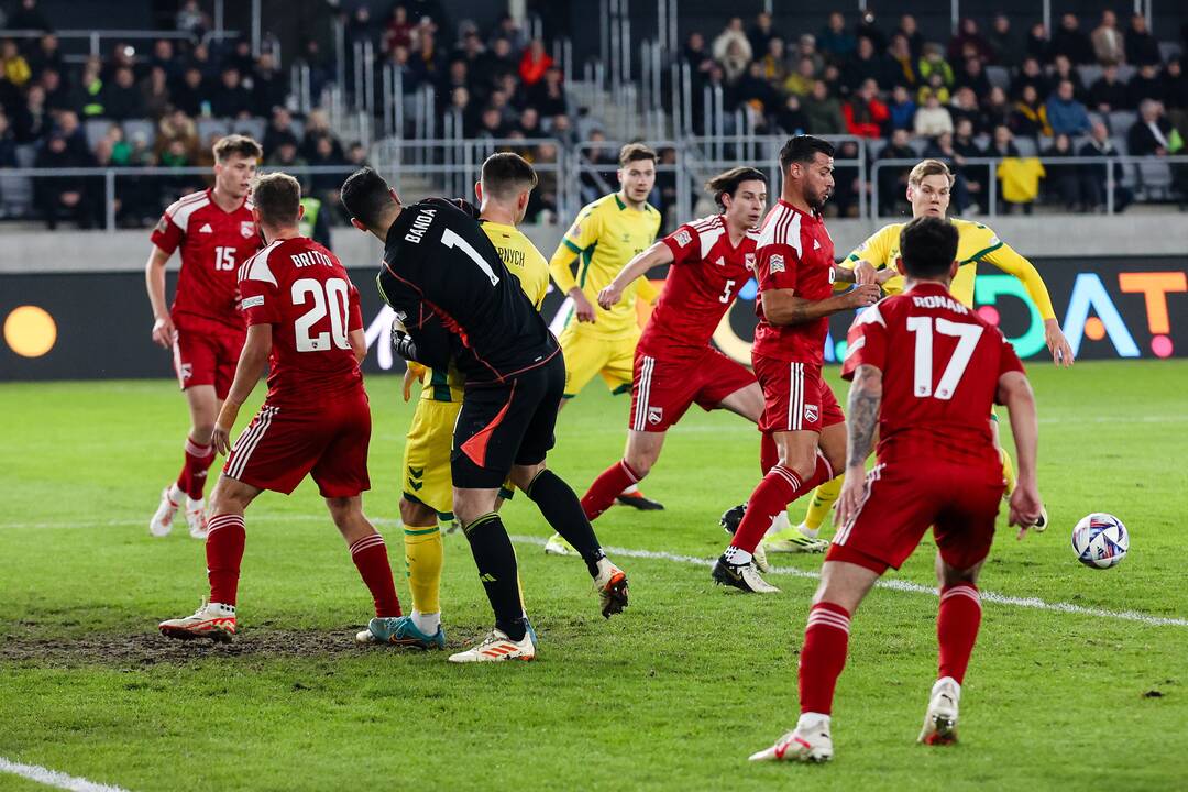 UEFA Tautų lygos rungtynės: Lietuva – Gibraltaras 1:0