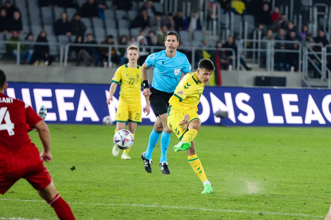 UEFA Tautų lygos rungtynės: Lietuva – Gibraltaras 1:0