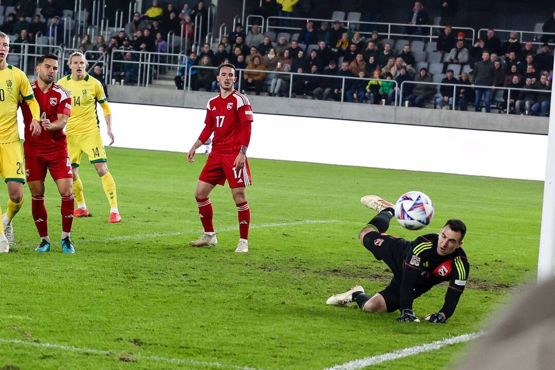 UEFA Tautų lygos rungtynės: Lietuva – Gibraltaras 1:0