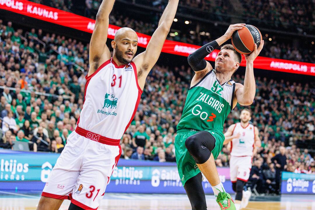 Eurolyga: Kauno „Žalgiris“ – Milano „EA7 Emporio Armani“ 87:73