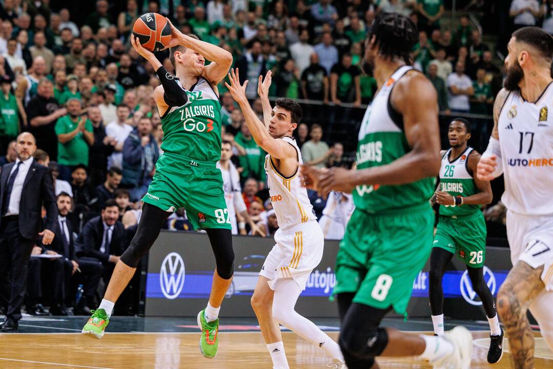 Eurolyga: Kauno „Žalgiris“ – Madrido „Real“ 62:64