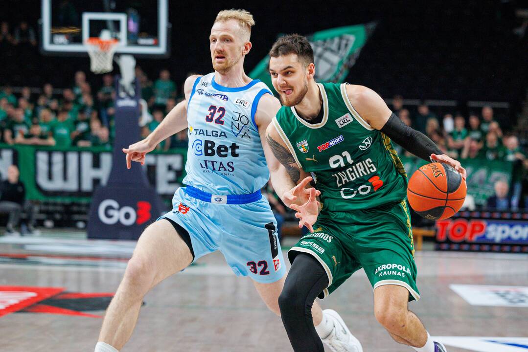 „Betsafe-LKL“ pusfinalis: Kauno „Žalgiris“ – Jonavos „CBet“ 73:61