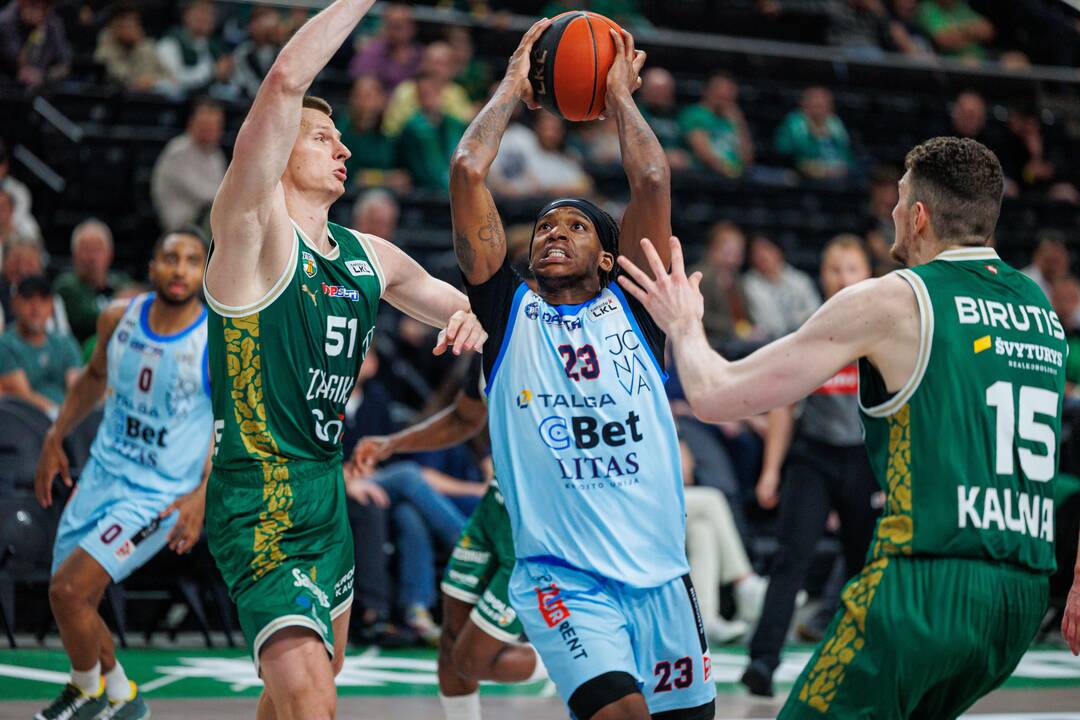 „Betsafe-LKL“ pusfinalis: Kauno „Žalgiris“ – Jonavos „CBet“ 73:61