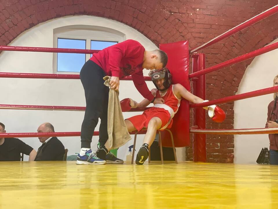 Varžovai: „Semipro“ lygos turnyre kovojo olimpinių svorio kategorijų boksininkai.