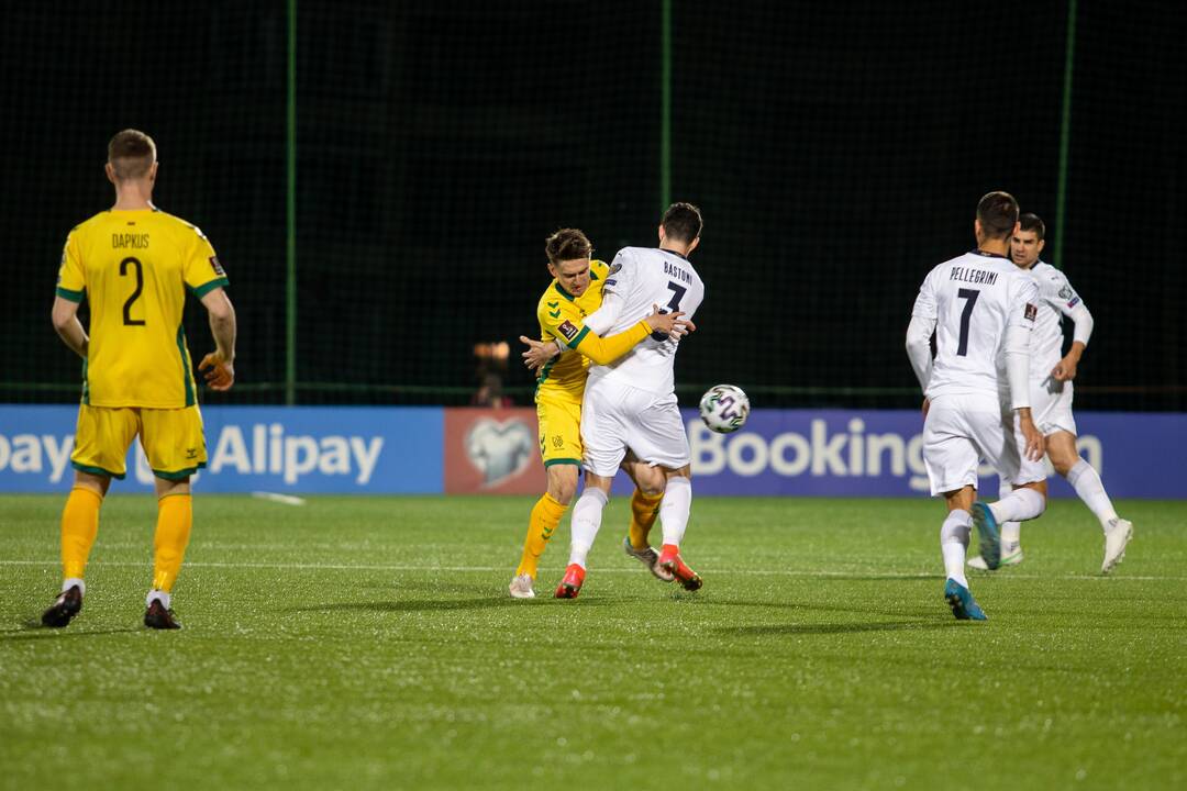 Pasaulio futbolo čempionato atranka: Lietuva - Italija 0:2