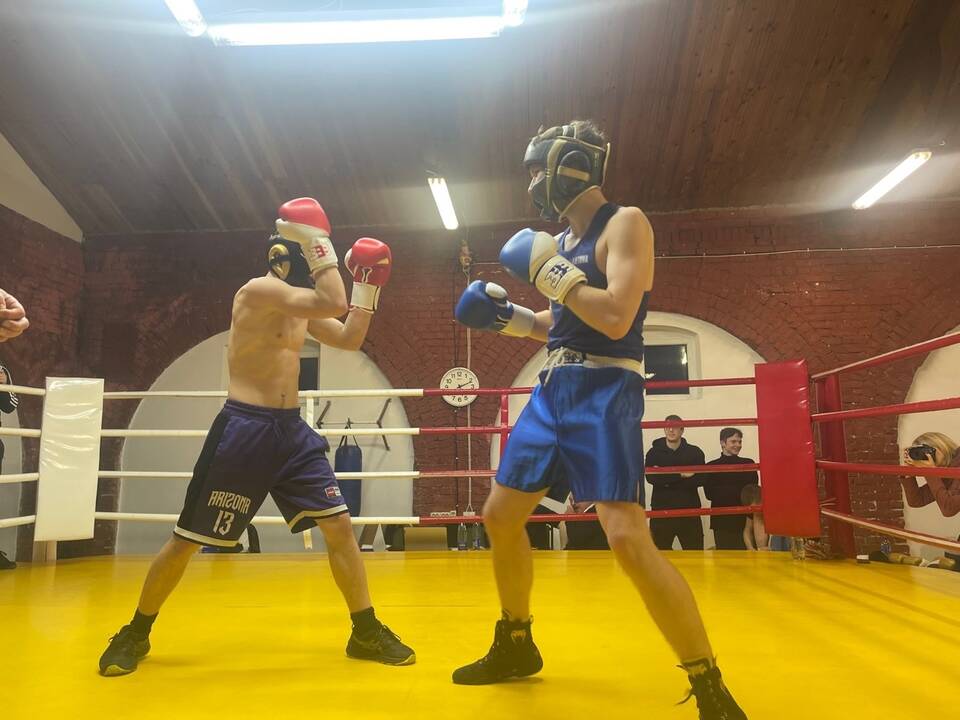 Varžovai: „Semipro“ lygos turnyre kovojo olimpinių svorio kategorijų boksininkai.