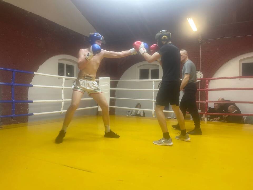 Varžovai: „Semipro“ lygos turnyre kovojo olimpinių svorio kategorijų boksininkai.