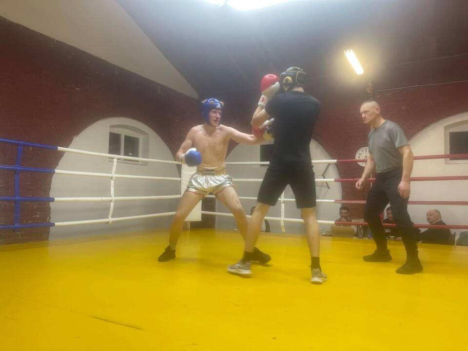 Varžovai: „Semipro“ lygos turnyre kovojo olimpinių svorio kategorijų boksininkai.