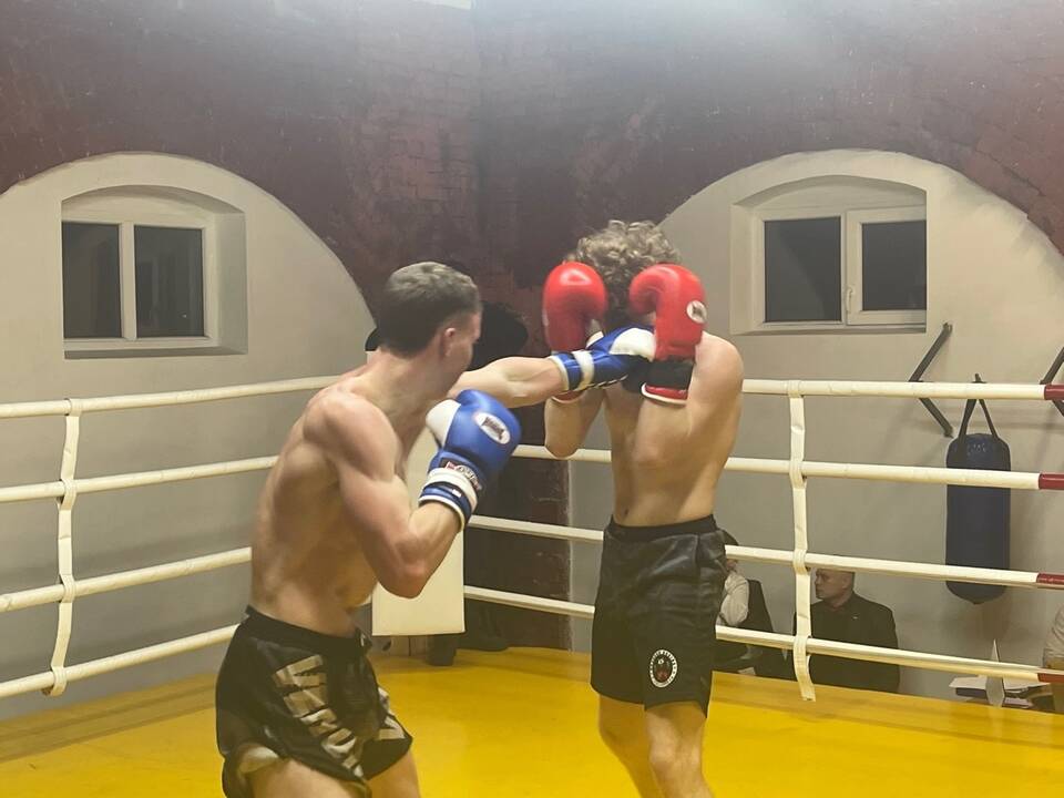 Varžovai: „Semipro“ lygos turnyre kovojo olimpinių svorio kategorijų boksininkai.