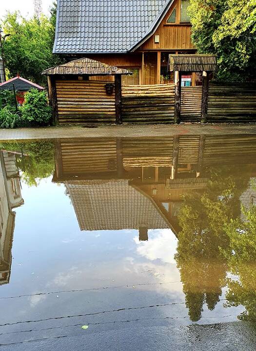Kauną aptalžė liūtis: krito įspūdingo dydžio ledukai, užlietos gatvės