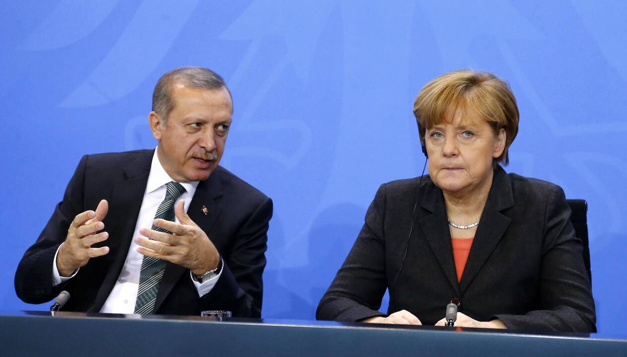 A. Merkel ir R. T. Erdoganas ragina JT vieningiau rūpintis Sirijos pabėgėlių likimu