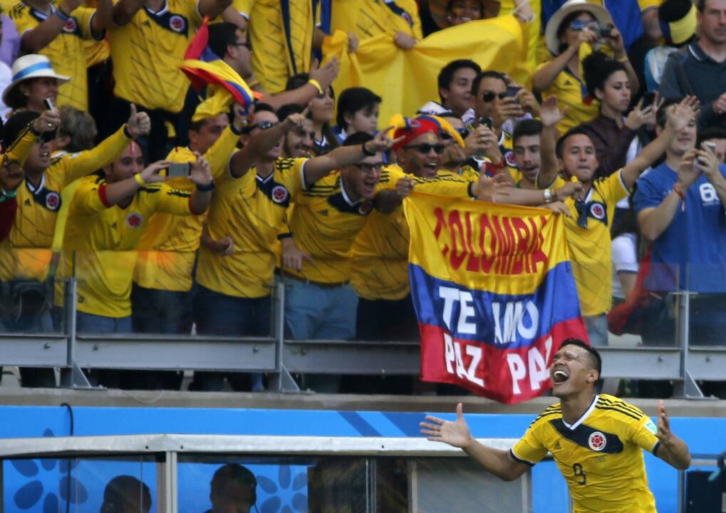 Pasaulio futbolo čempionatas: Kolumbija - Graikija