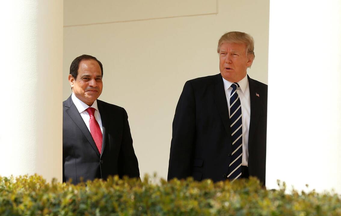 Abdelis Fattah al-Sisi ir Donaldas Trumpas