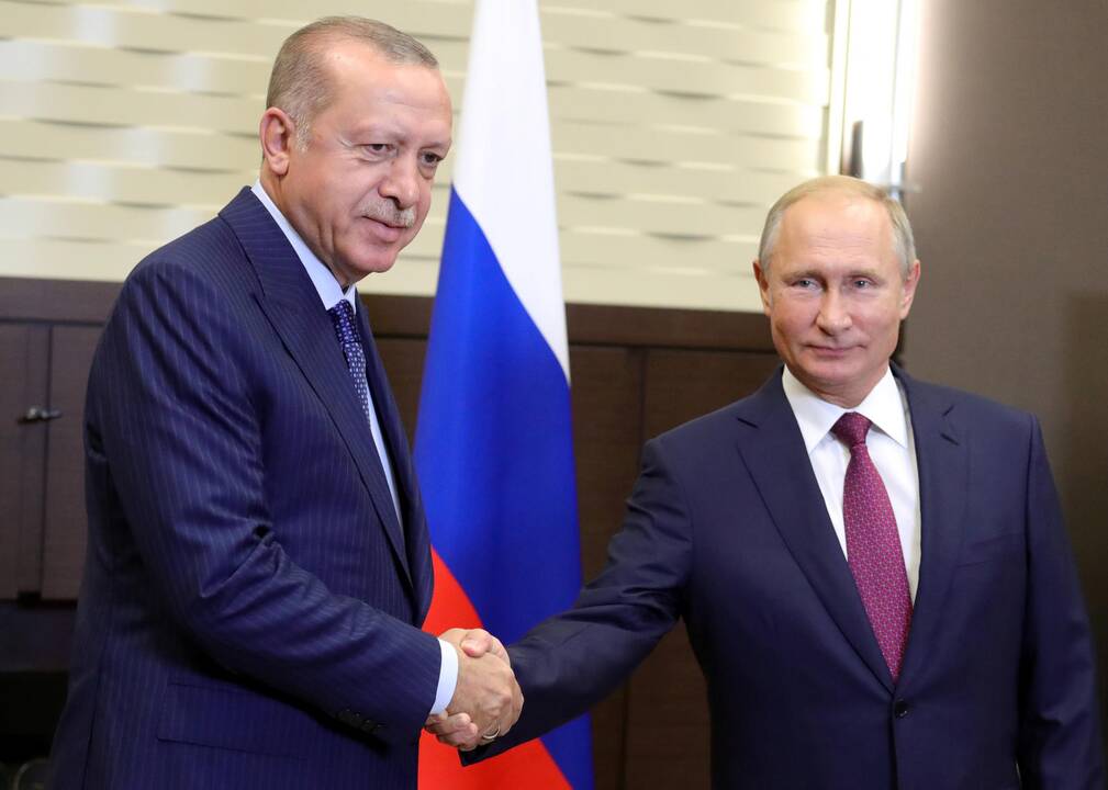 Recepas Tayyipas Erdoganas ir Vladimiras Putinas