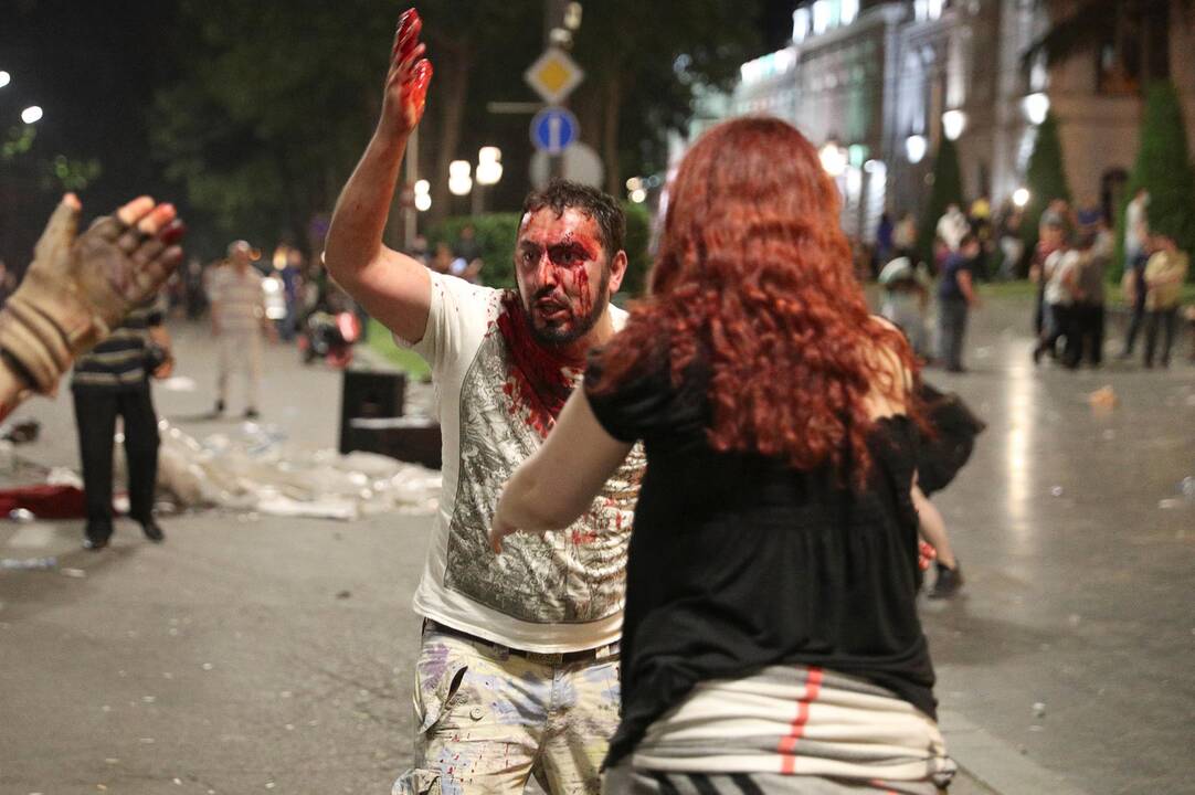 Protestai Tbilisyje 